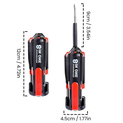 Screwdriver Set with LED Flashlight