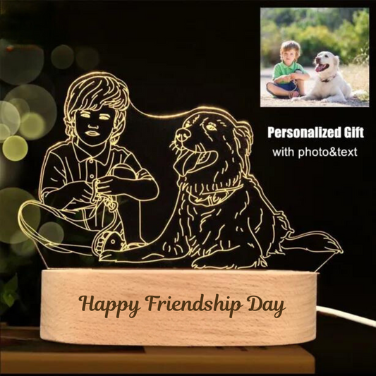 Custom Friendship Engraved Night Light