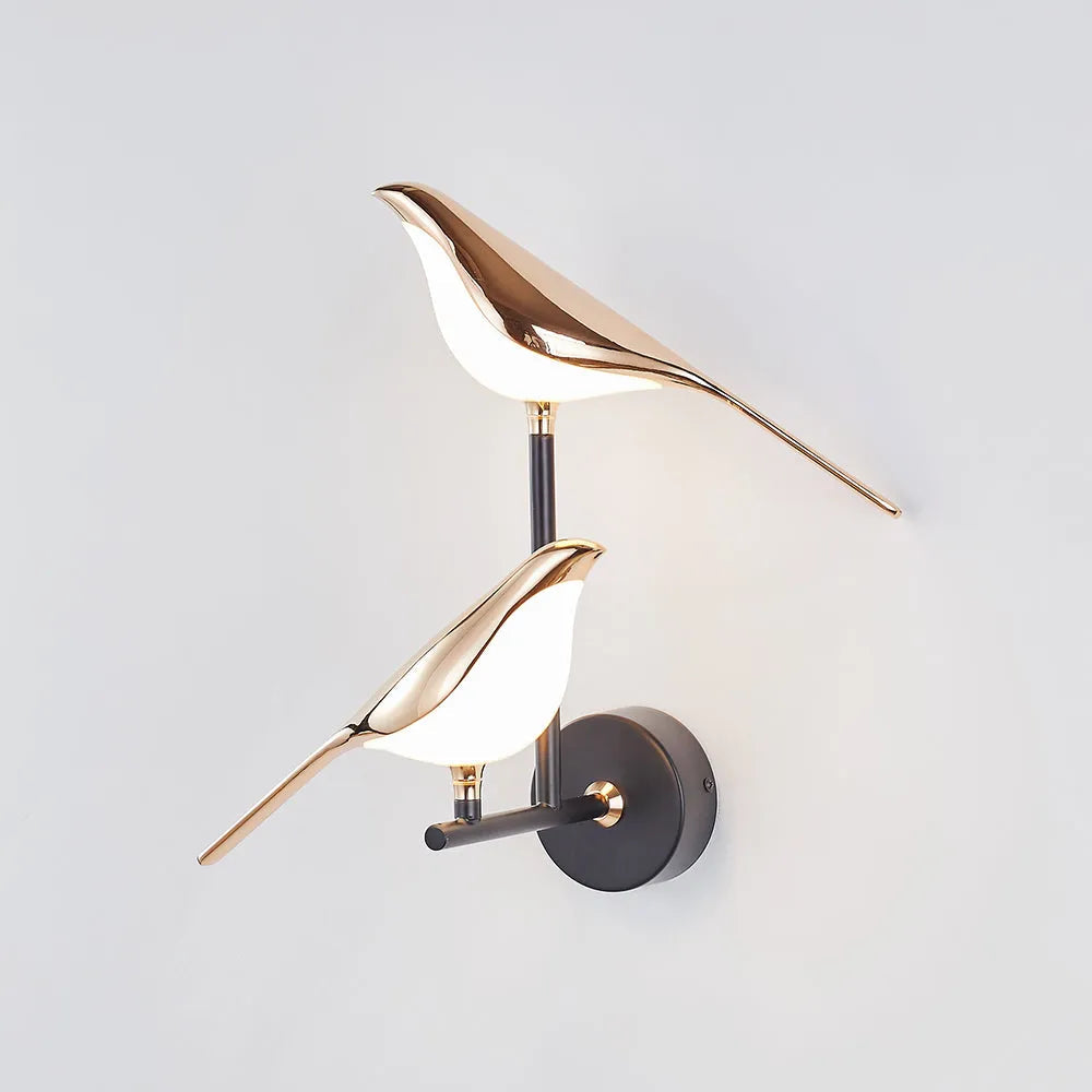 Golden Magpie Wall light