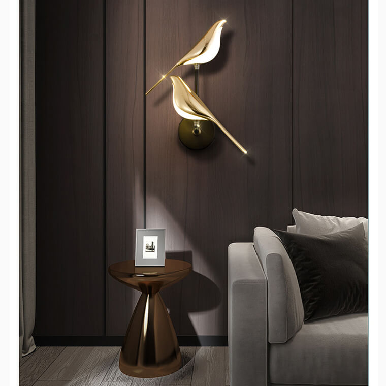 Golden Magpie Wall light