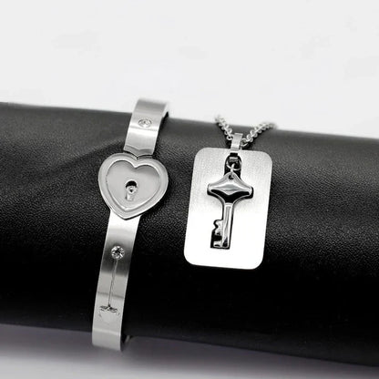 Couple Unlock Necklace Bracelet