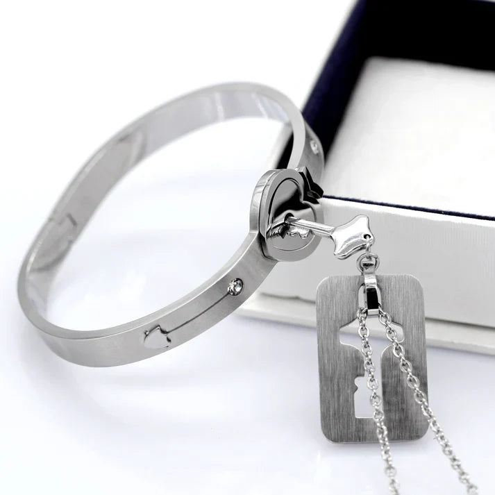 Couple Unlock Necklace Bracelet